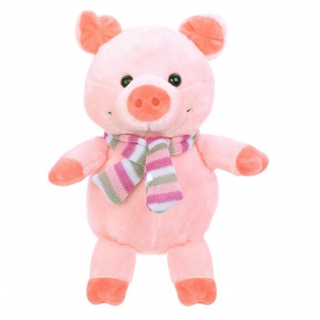 Мягкая игрушка поросенок малыш с шарфом 25 см Fluffy Family 681539