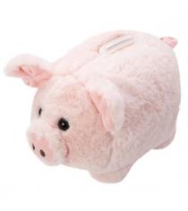 Свинка копилка меховая 18 см Fluffy Family 681526