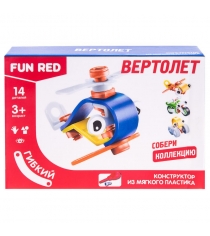 Конструктор гибкий вертолет 14 деталей Fun Red FRCF001-H