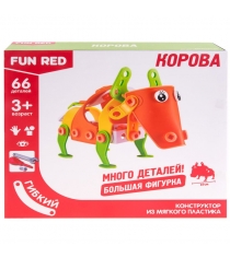 Конструктор гибкий корова 66 деталей Fun Red FRCF009