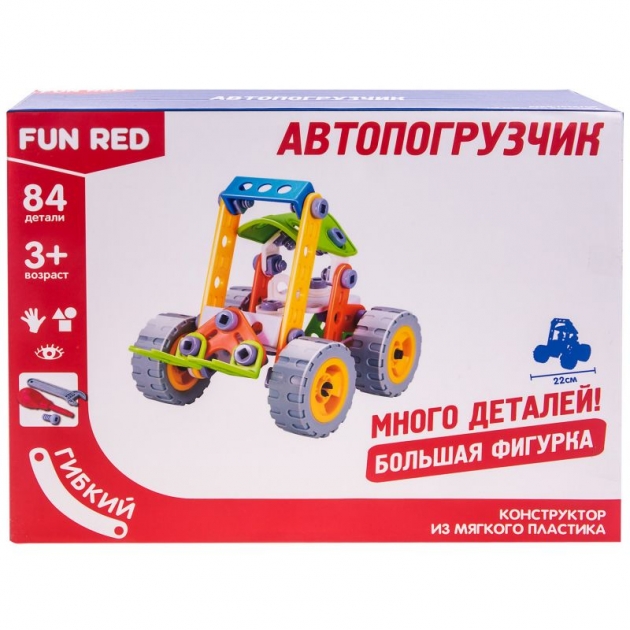 Конструктор гибкий автопогрузчик 84 детали Fun Red FRCF011