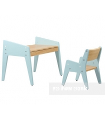 Детский стол и стульчик Fundesk Omino голубой бук