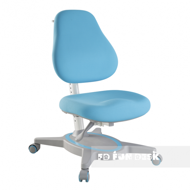 Ортопедическое кресло FunDesk Primavera I серый голубой