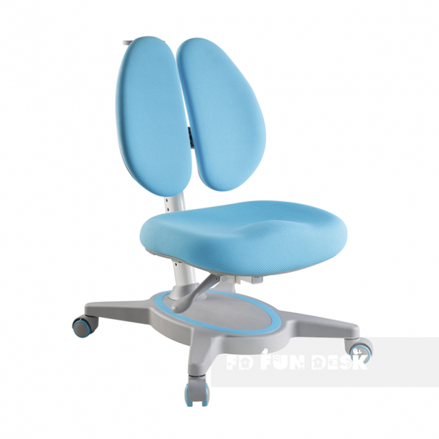 Ортопедическое кресло FunDesk Primavera II серый голубой