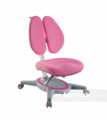 Ортопедическое кресло FunDesk Primavera II серый розовый