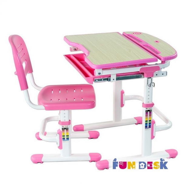 Комплект парта и стул FunDesk Sorriso Pink