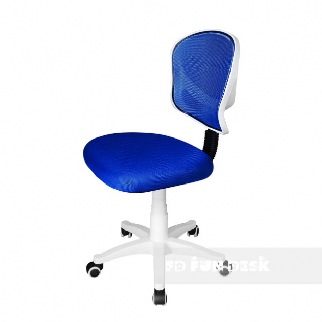 Регулируемое кресло Fundesk LST6 белый синий