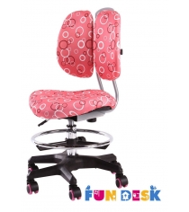 Детское кресло FunDesk SST6 серебро розовый