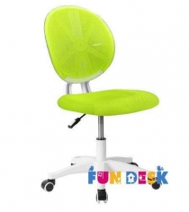 Детское компьютерное кресло FUNDESK LST1 белый зеленый...