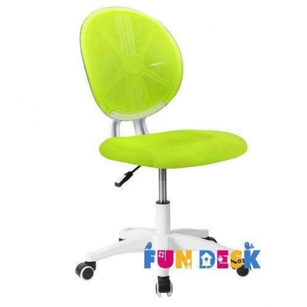 Детское компьютерное кресло FUNDESK LST1 белый зеленый