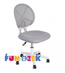 Детское компьютерное кресло FUNDESK LST1 белый серый