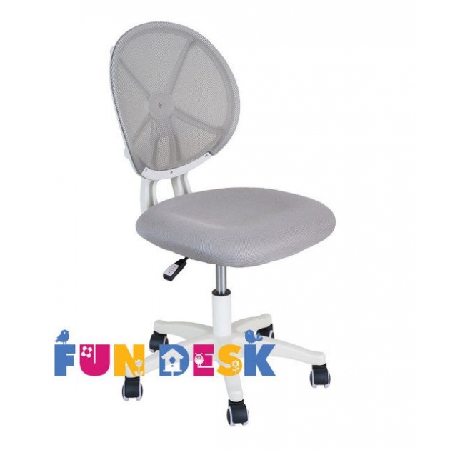 Детское компьютерное кресло FUNDESK LST1 белый серый