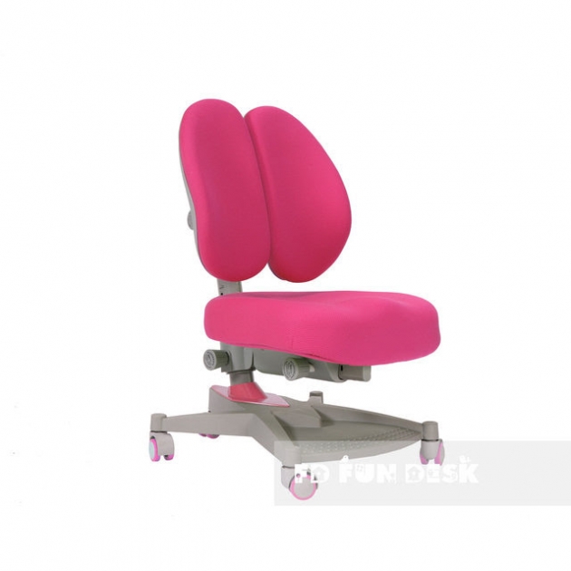 Ортопедическое кресло FunDesk Contento серый розовый