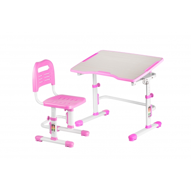 Комплект парта и стул трансформеры Fundesk vivo ii pink