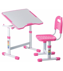 Комплект парта и стул трансформеры Fundesk sole ii pink
