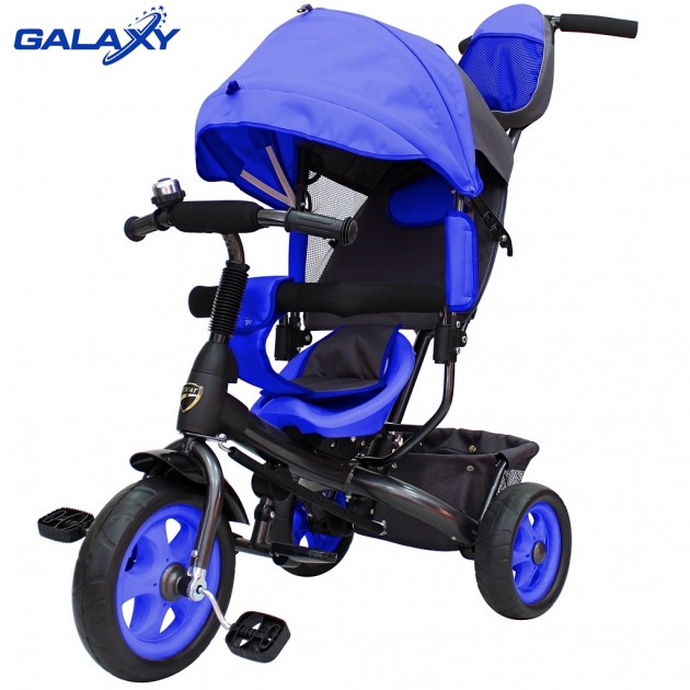 Велосипед 3х колесный Galaxy лучик vivat синий 6575