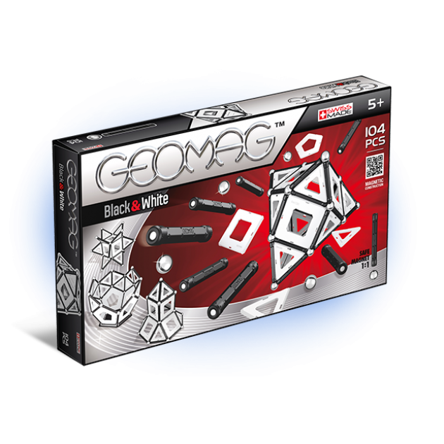 Магнитный конструктор Geomag 013 black and white 104 детали