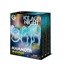 Сборная модель Geoworld Ice Age Night Скелет Мамонта CL597K