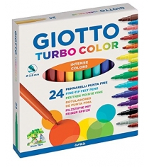 Фломастеры turbo color 24 цв Giotto 71500