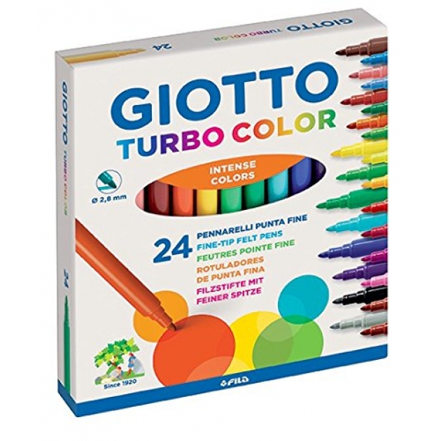 Фломастеры turbo color 24 цв Giotto 71500