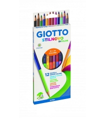Карандаши двусторонние гексагональные 24 цвета 12 штук Giotto 256900...