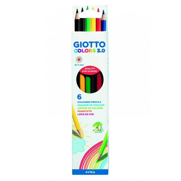 Карандаши деревянные 6 цветов Giotto 276800