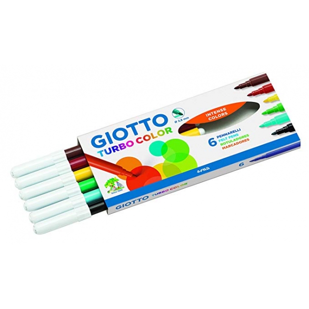 Фломастеры turbo color6 цветов Giotto 415000