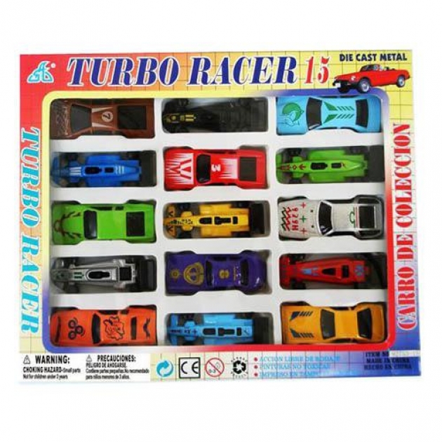 Набор из 15 машинок turbo racer 1:64 Global Way Shares Ltd G100-H36015
