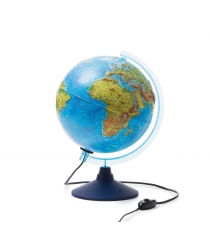 Глобус Globen физико политический рельефный с подсветкой 250 INT12500286