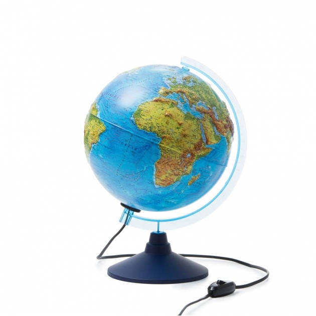 Глобус Globen физико политический рельефный с подсветкой 250 INT12500286