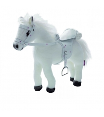 Мягкая игрушка Gotz Белая лошадь с седлом и уздечкой звук 40 см 3401485...