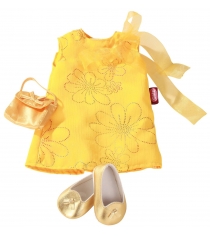 Комплект одежды для куклы Gotz Платье сумочка и туфельки желтый 45 50 см 3402194