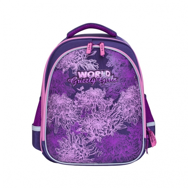 Рюкзак Grizzly ra-879-41 цветы фиолетовый 