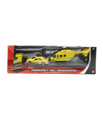 Игровой набор перевозчик с машиной и вертолетом Halsall Toys 1373618.UNI...
