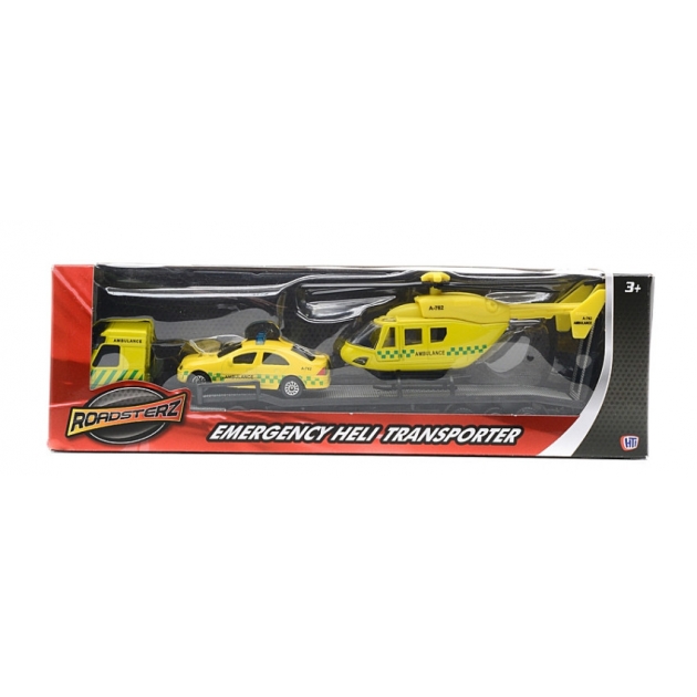 Игровой набор перевозчик с машиной и вертолетом Halsall Toys 1373618.UNI