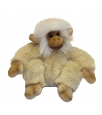 Hansa обезьянка сидящая палевая 20 см 2838