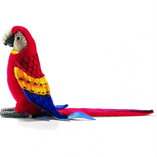 Hansa попугай ара красный 72 см 3067С