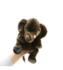 Hansa слон игрушка на руку 24 см 4040