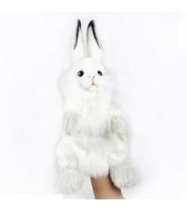 Мягкая игрушка Hansa белый кролик игрушка на руку 34 см 7156