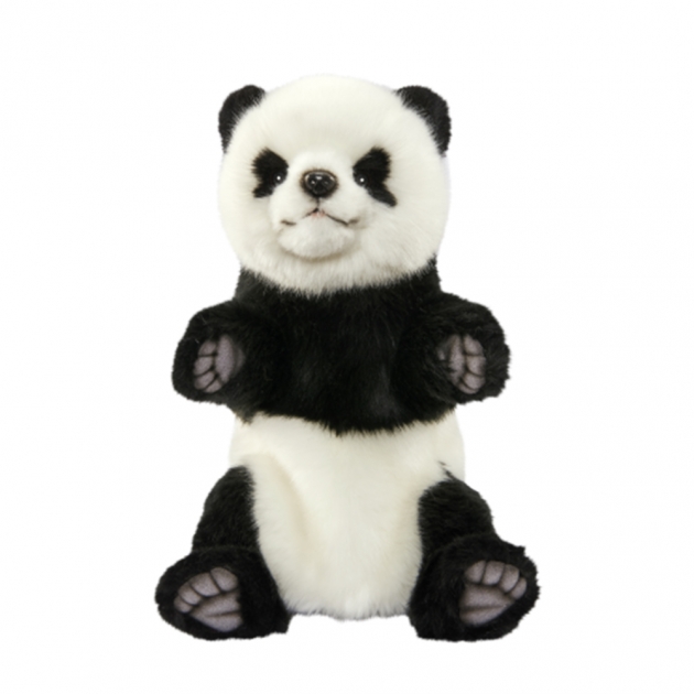 Hansa панда игрушка на руку 30 см 7165