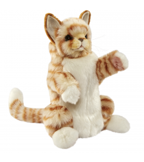 Мягкая игрушка Hansa рыжий кот игрушка на руку 30 см 7182