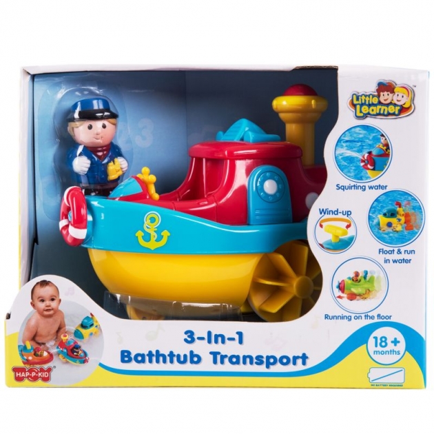 Игрушка для купания водный транспорт пароход Happy Kid 3951