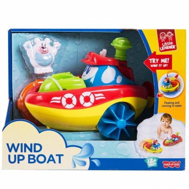 Заводная игрушка для ванны кораблик полярный медведь Happy Kid 4325