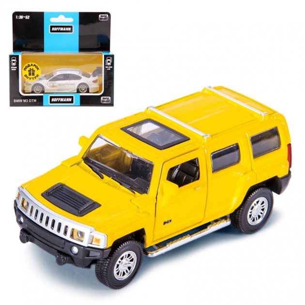 Машина металлическая hummer h3 цвет желтый Hoffmann 58013