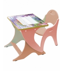 Стол со стульчиком Интехпроект Зима лето розово персиковый...