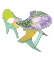 Стол со стульчиком Интехпроект Космошкола салатово желтый...