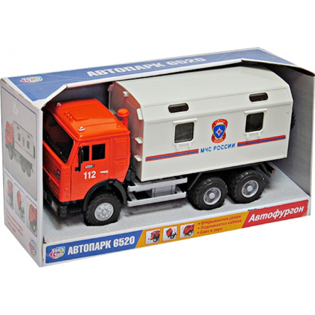 Инерционный грузовик мчс 1:28 Joy Toy A532-H36007