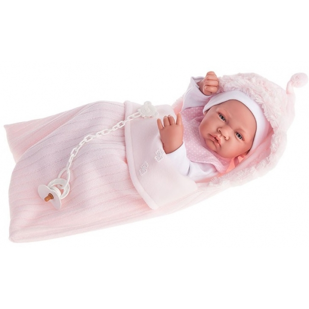 Кукла Juan Antonio младенец Карла в конверте розовый 26 см 4066P