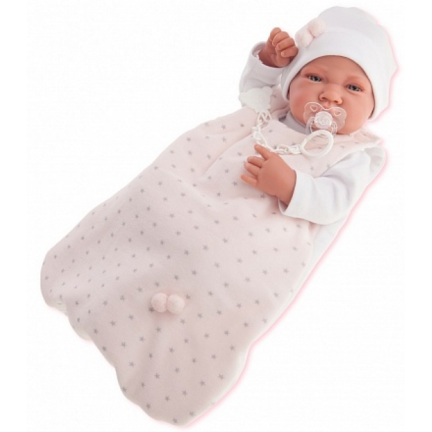 Кукла младенец Juan Antonio Кармела в розовом 42 см 5002P