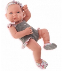 Кукла Juan Antonio младенец Ника в сером 42 см 5008G